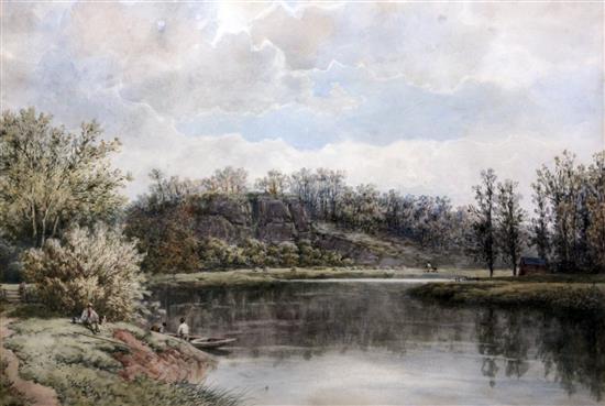 William Pitt (1855-1918) On The Severn below Bewdley, 14 x 21in.